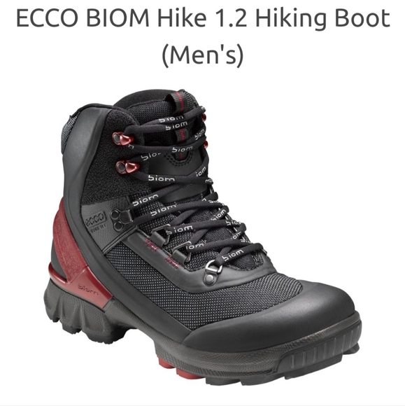 Ecco Mens Biom Hike 1.2 Gore-Tex Hiking Trail Mid Boots Black Titanium Size 45 - Picture 1 of 10